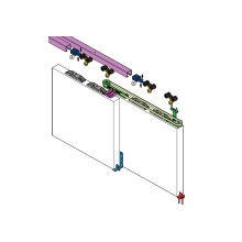  Système pour ouverture de porte parallele 80/120kg