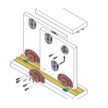  Système pour porte coulissante 25kg