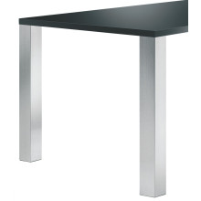 Jeu de 4 pieds de table 80x80 sur platine